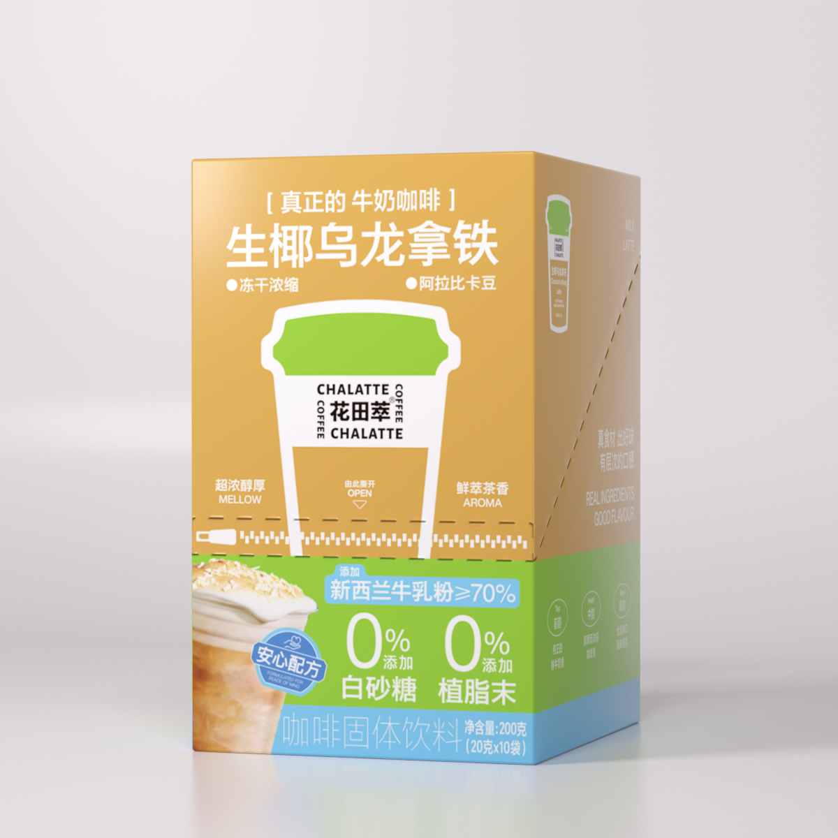 花田萃生椰烏龍拿鐵10杯便利裝