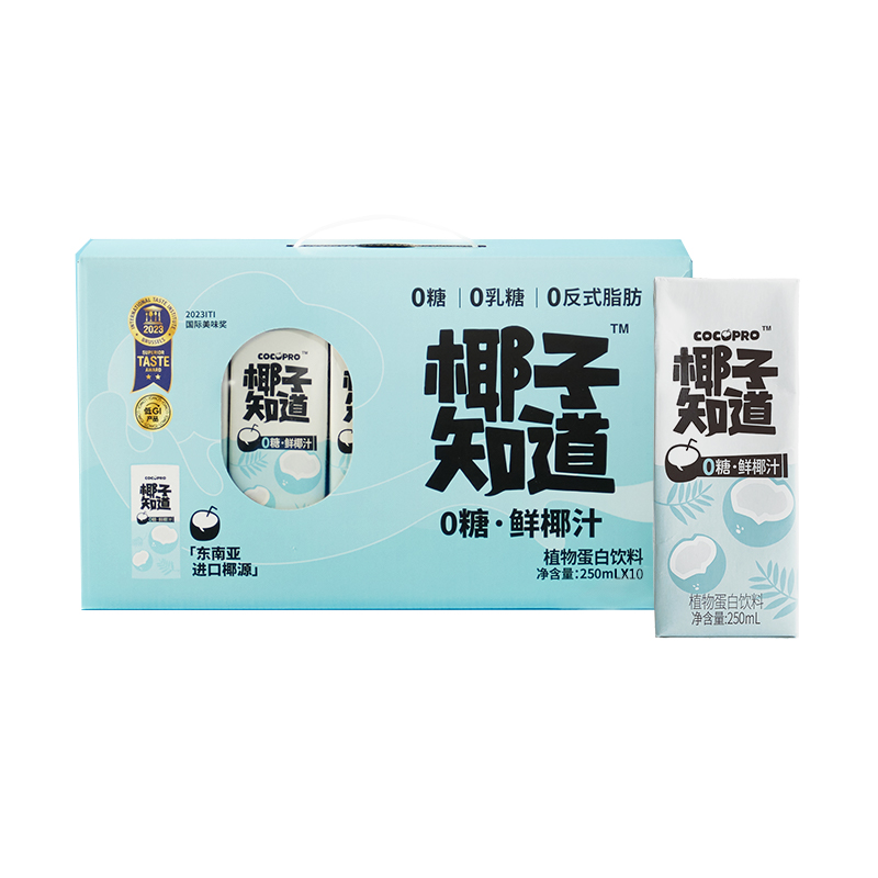 椰子知道0糖鮮椰汁禮盒
