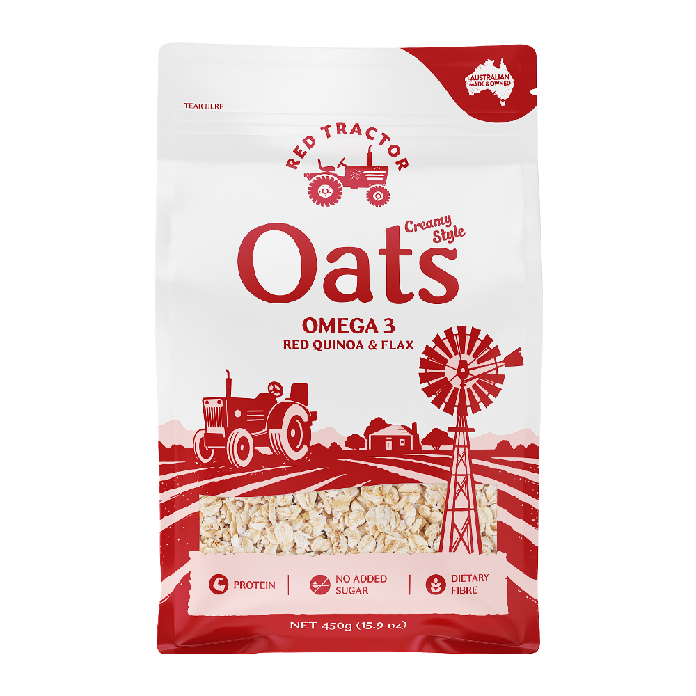 紅色拖拉機(jī)澳大利亞藜麥亞麻籽燕麥片