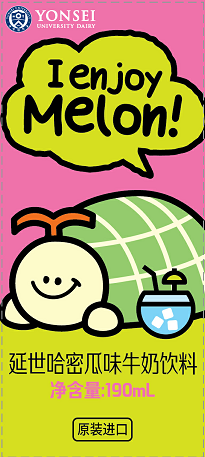 延世哈密瓜味牛奶飲料