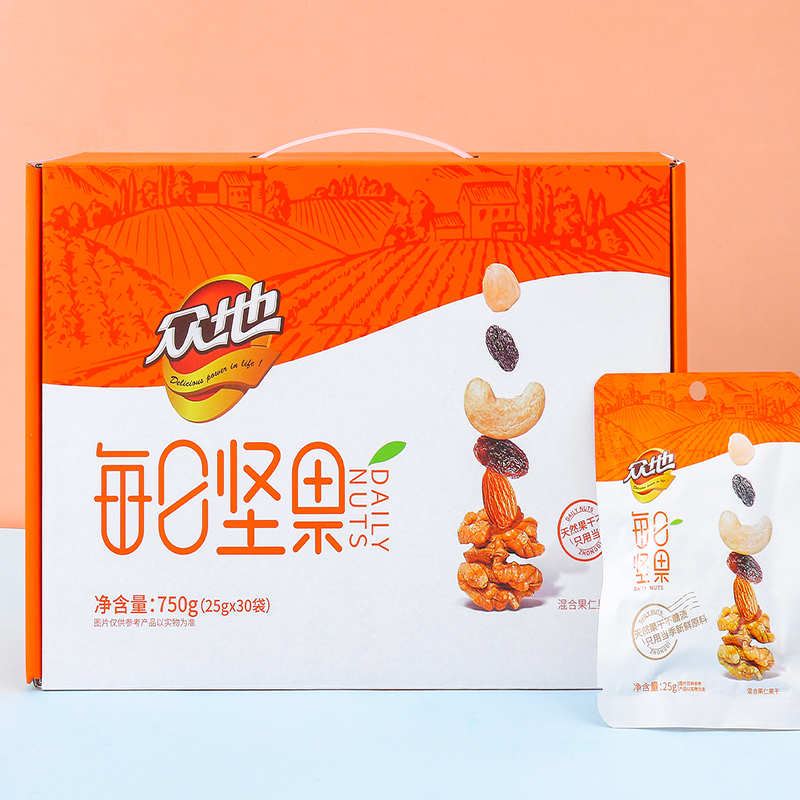 眾地每日?qǐng)?jiān)果禮盒750g