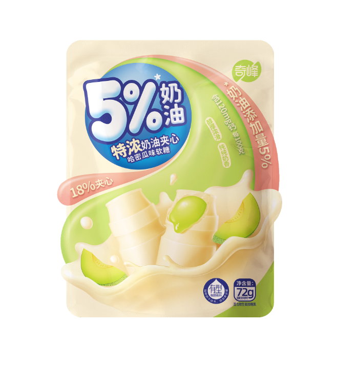 特濃奶油夾心哈密瓜味軟糖