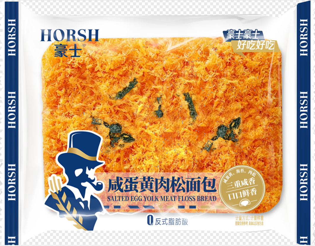豪士咸蛋黃肉松面包