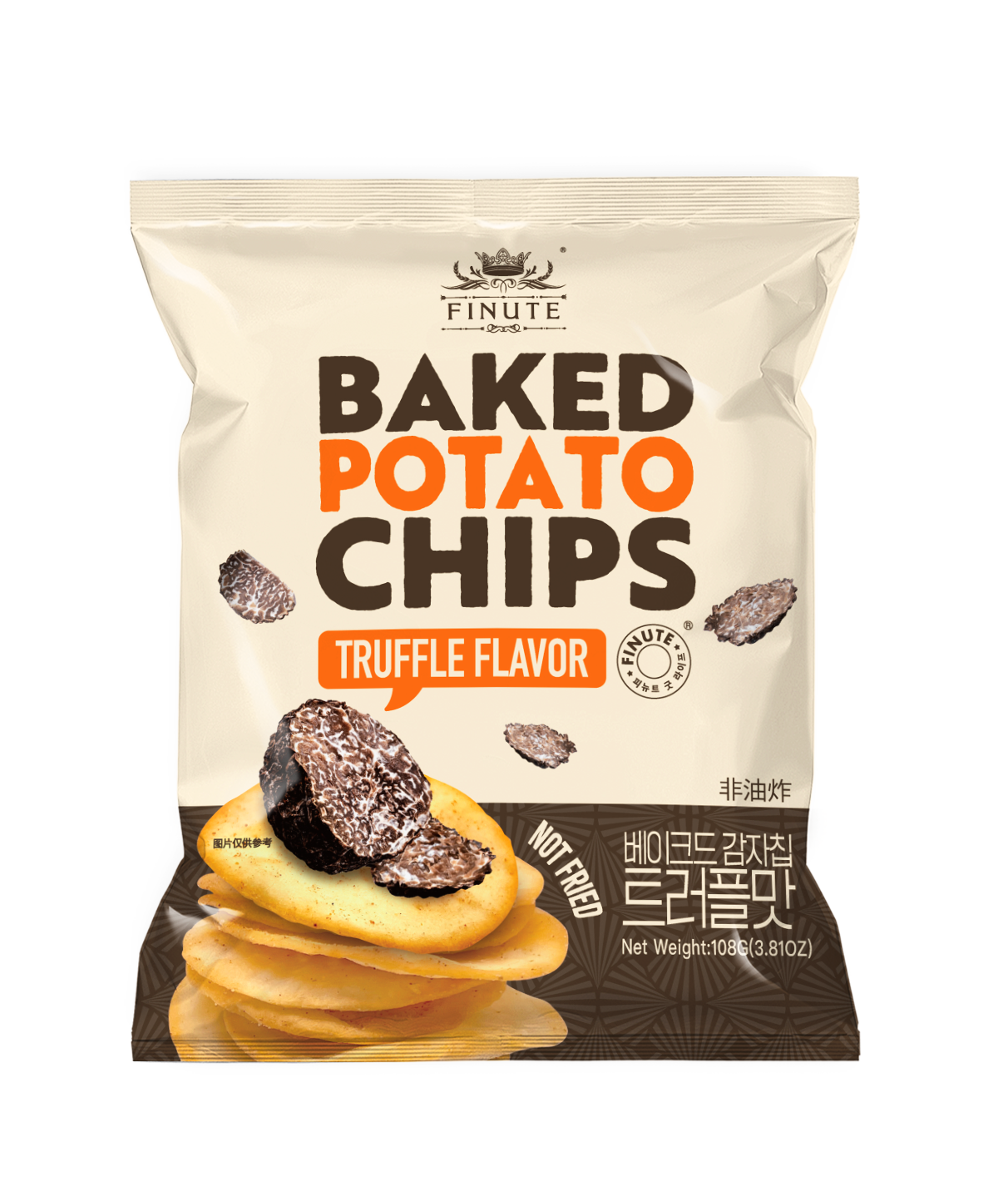 FINUTE黑松露味烤薯片