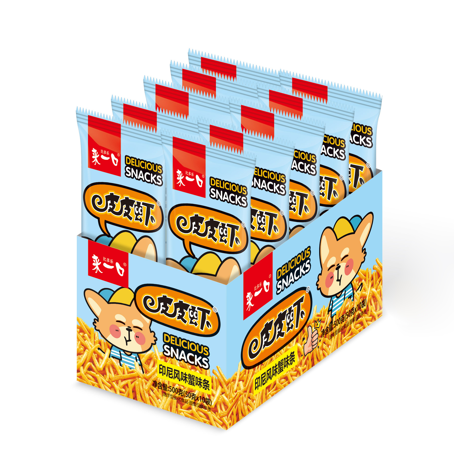 来一口皮皮虾印尼风味蟹味条