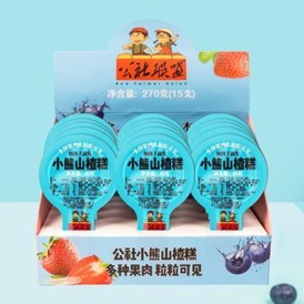 公社聯(lián)盟小熊山楂糕盒裝270g(15支)