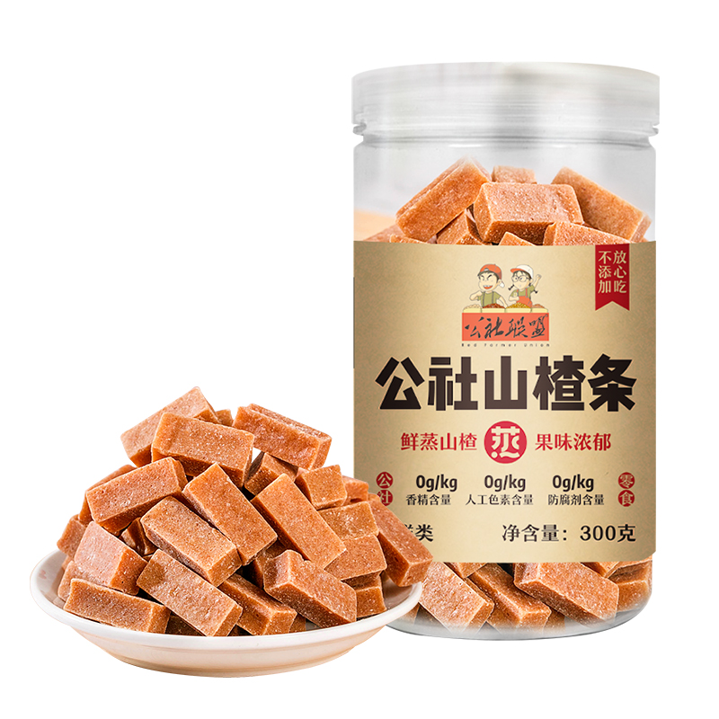 公社聯(lián)盟山楂條300g(新罐裝)