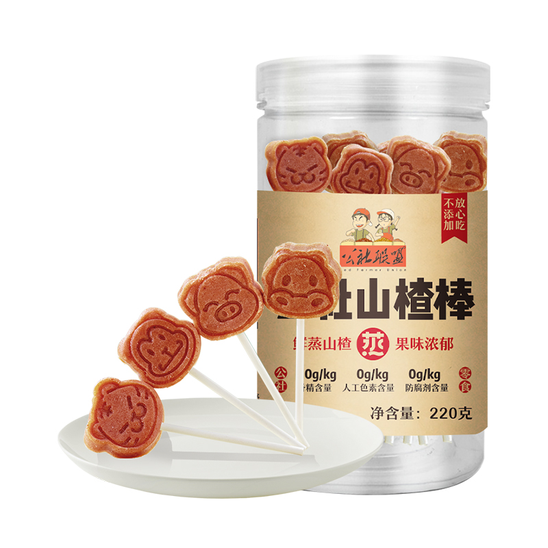 公社聯(lián)盟山楂棒220g(新罐裝)