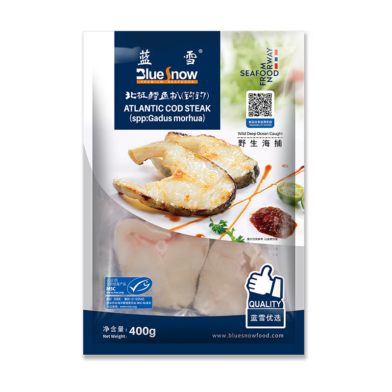 藍(lán)雪挪威北極鱈魚扒
