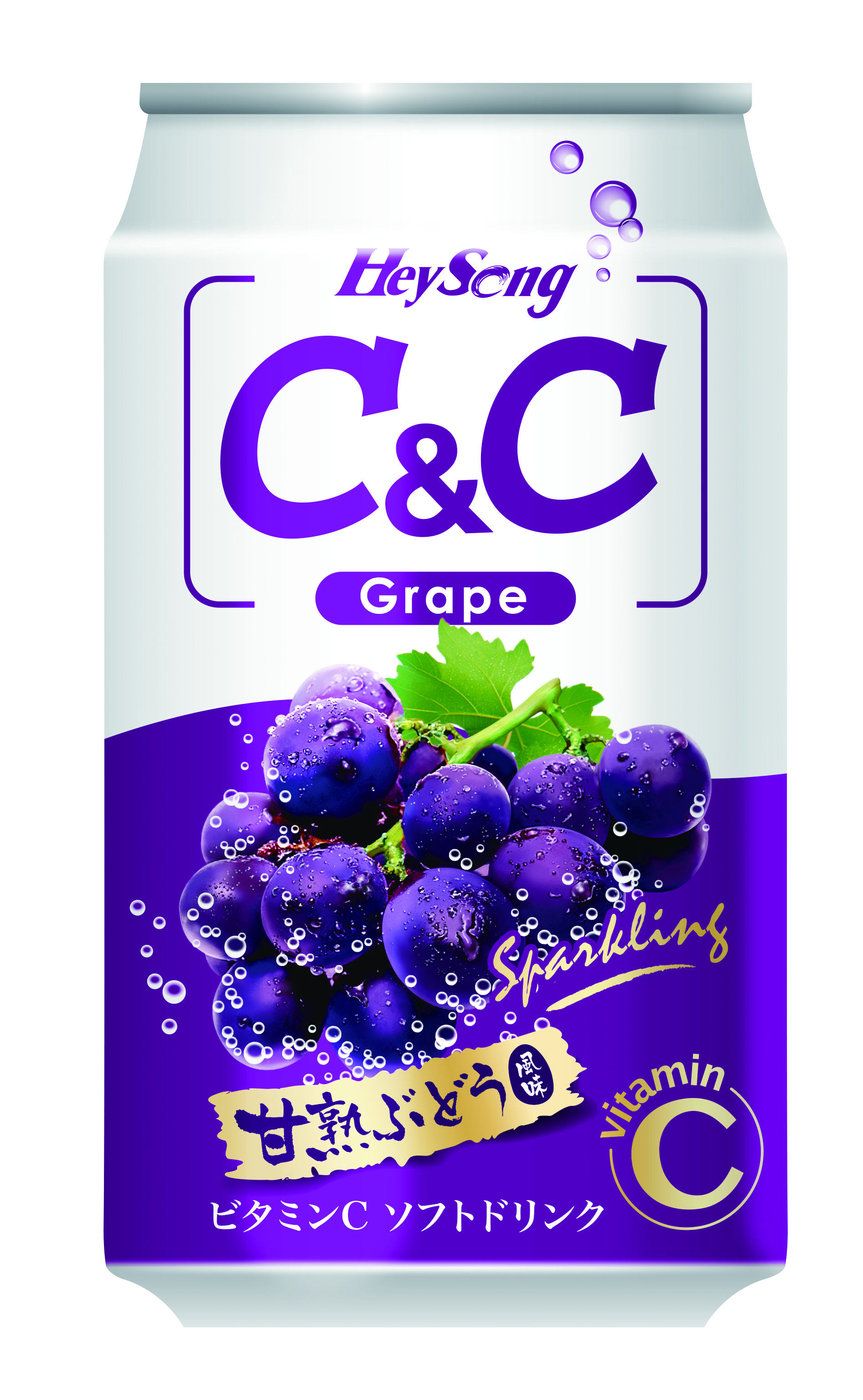 c&c grape sparkling drink
