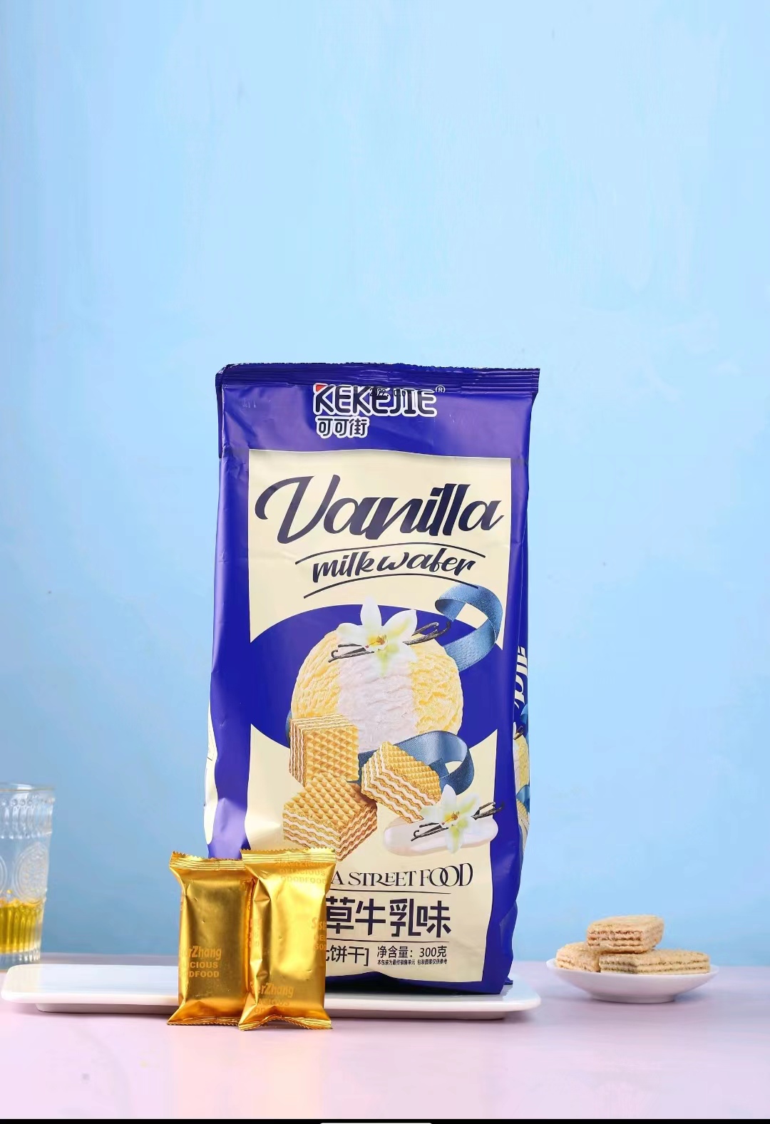 可可街牛乳味威化餅干