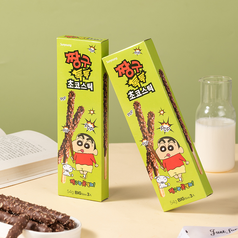 Sunyoung跳跳糖巧克力饼干棒（涂层型）54g