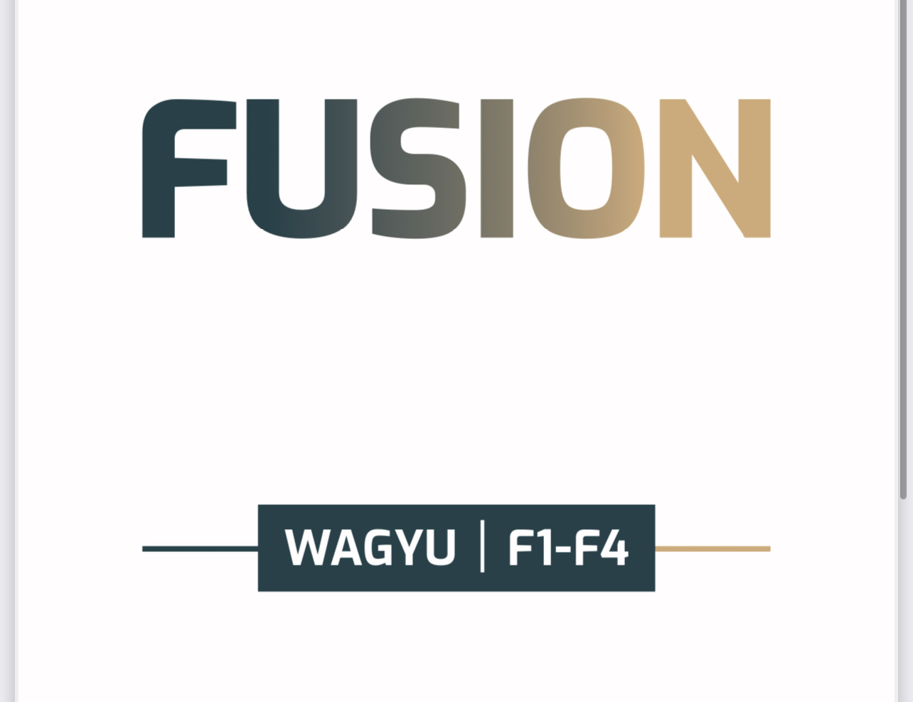 Fusion 融合和牛