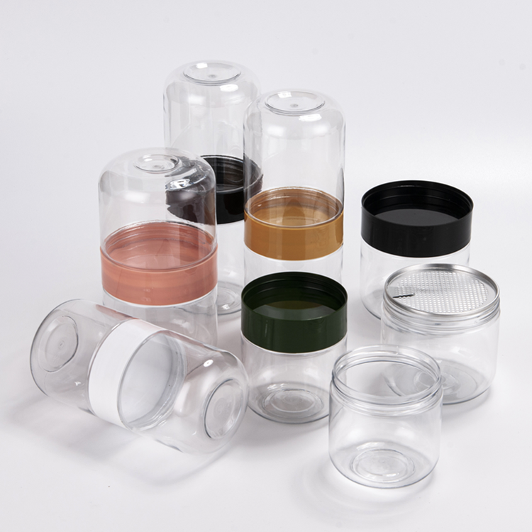 螺旋蓋Pet塑料雙拼罐