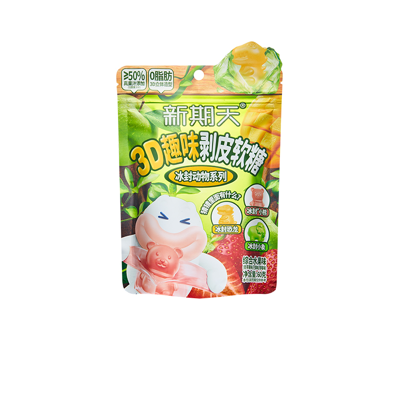 新期天3D趣味剝皮軟糖（綜合水果味）
