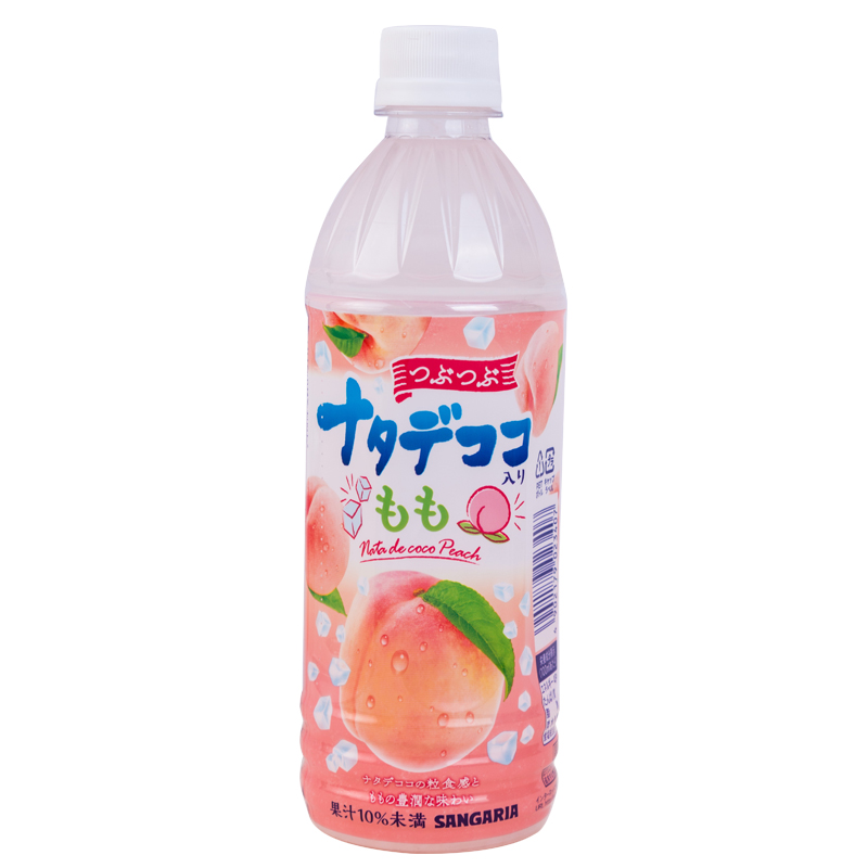 日本進(jìn)口三佳利Sangaria水蜜白桃汁飲料三佳麗果汁含果肉500ml