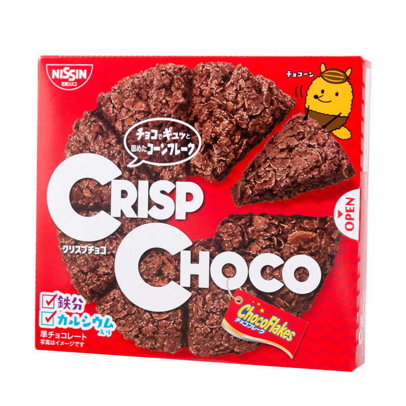 日本進(jìn)口零食CISCO日清牛奶巧克力脆批燕麥脆片餅干休閑食品