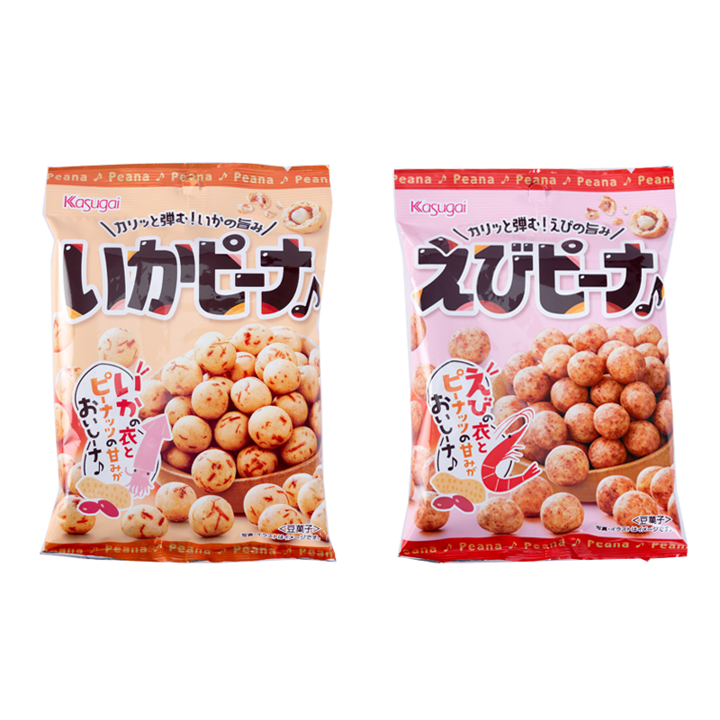 膨化春日井花生KASUGAI脆皮魚皮花生 85g 鮮蝦味魷魚味
