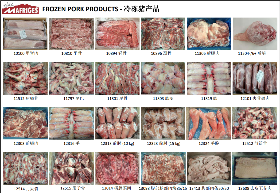 冷凍豬產(chǎn)品