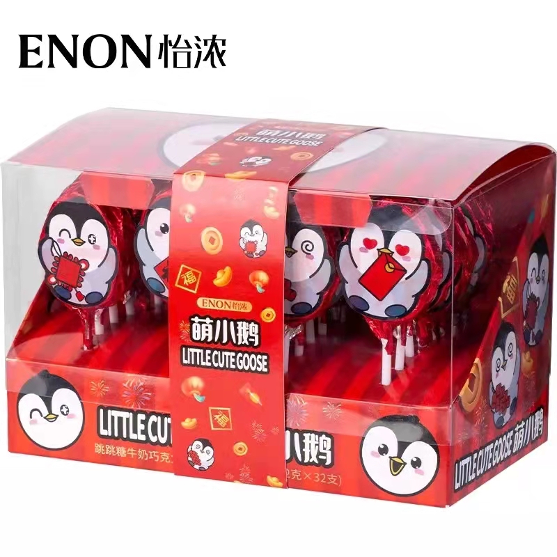384克萌小鹅跳跳糖纯脂巧克力
