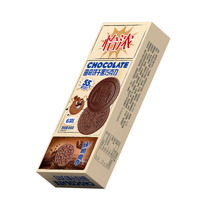 怡浓曲奇饼干黑巧克力84g