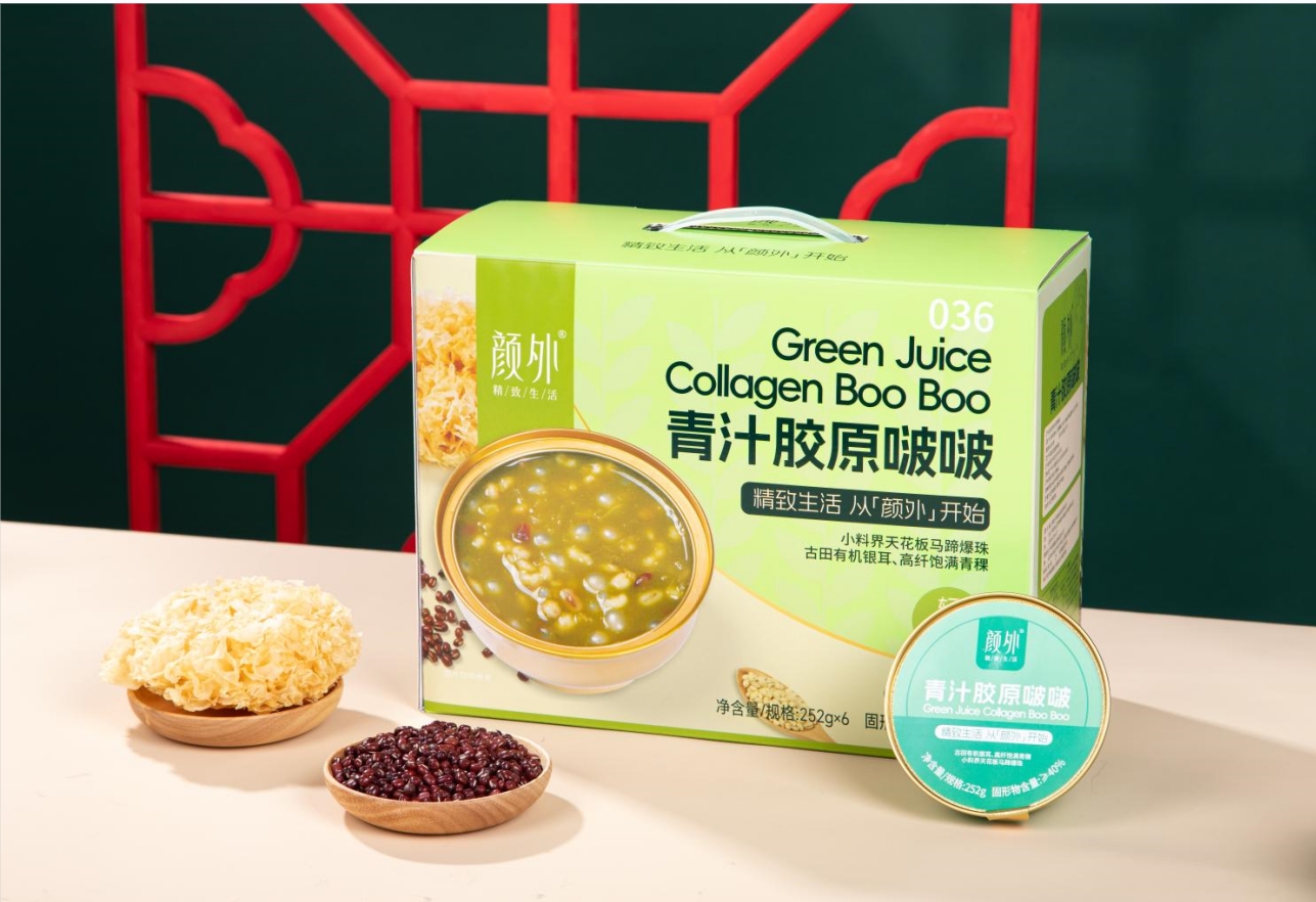 顏外輕甜 青汁膠原啵啵