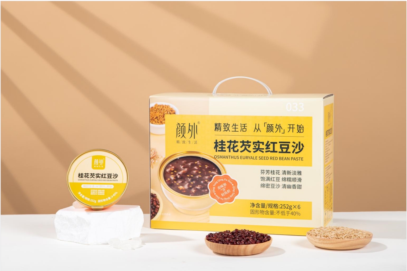 顏外輕甜 桂花芡實(shí)紅豆沙