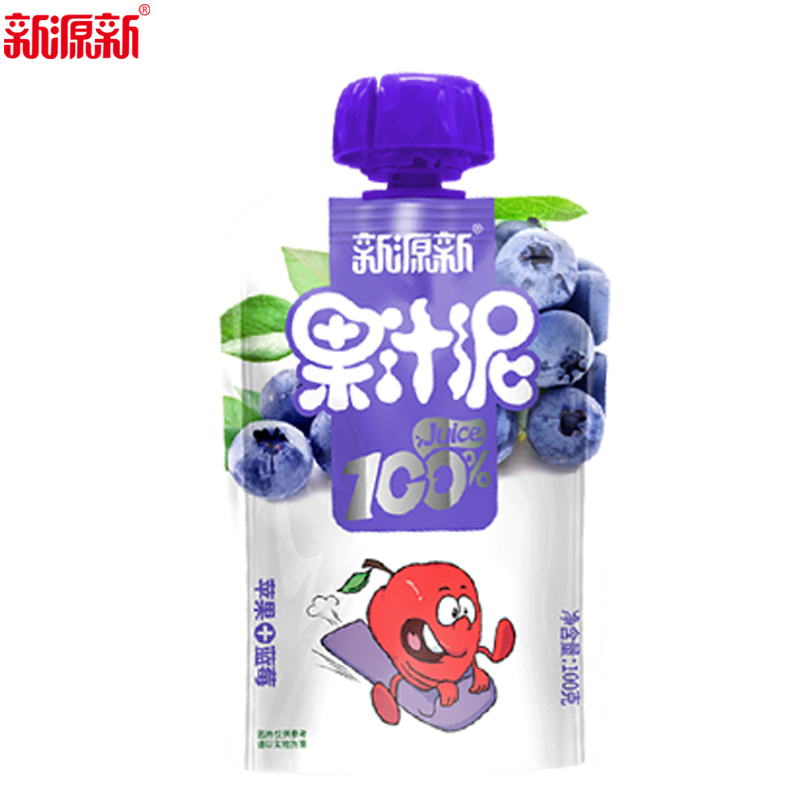 蘋果藍(lán)莓果汁泥