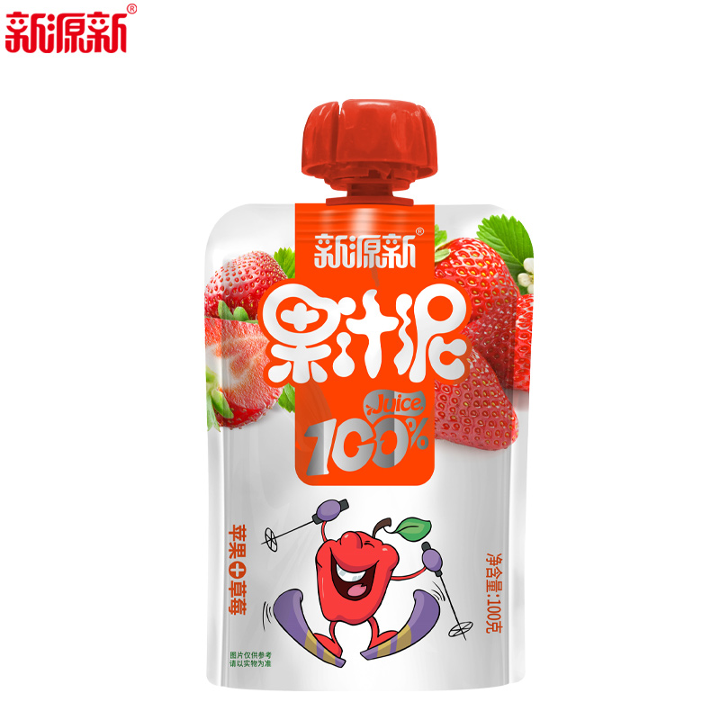 蘋果草莓果汁泥