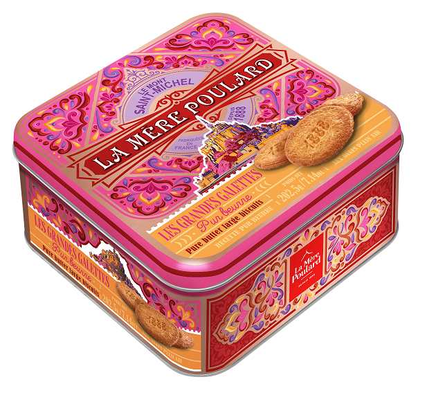 普拉媽媽傳統法式黃油酥餅干 (精選鐵罐禮盒)