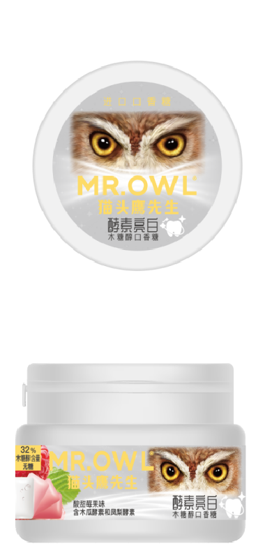 貓頭鷹先生酵素亮白木糖醇口香糖（50g）