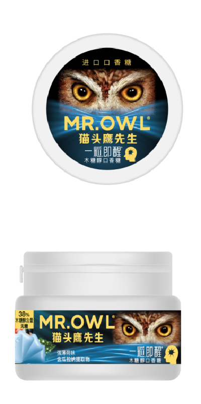 貓頭鷹先生一粒即醒木糖醇口香糖（50g）