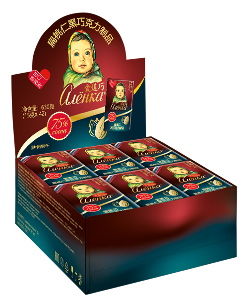 愛蓮巧扁桃仁黑巧克力制品15g