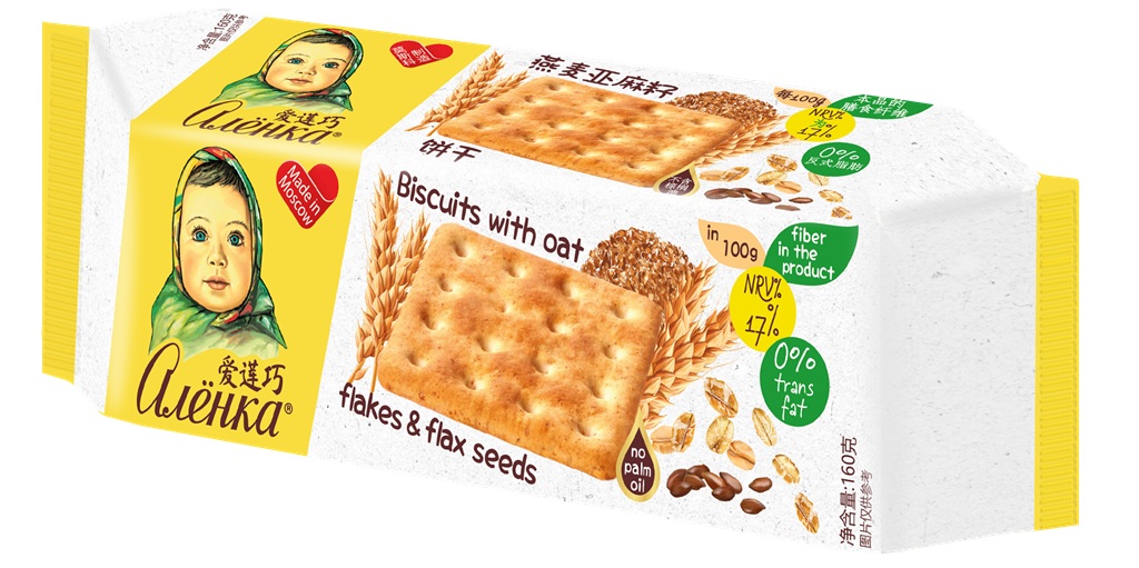 愛蓮巧燕麥亞麻籽餅干160g