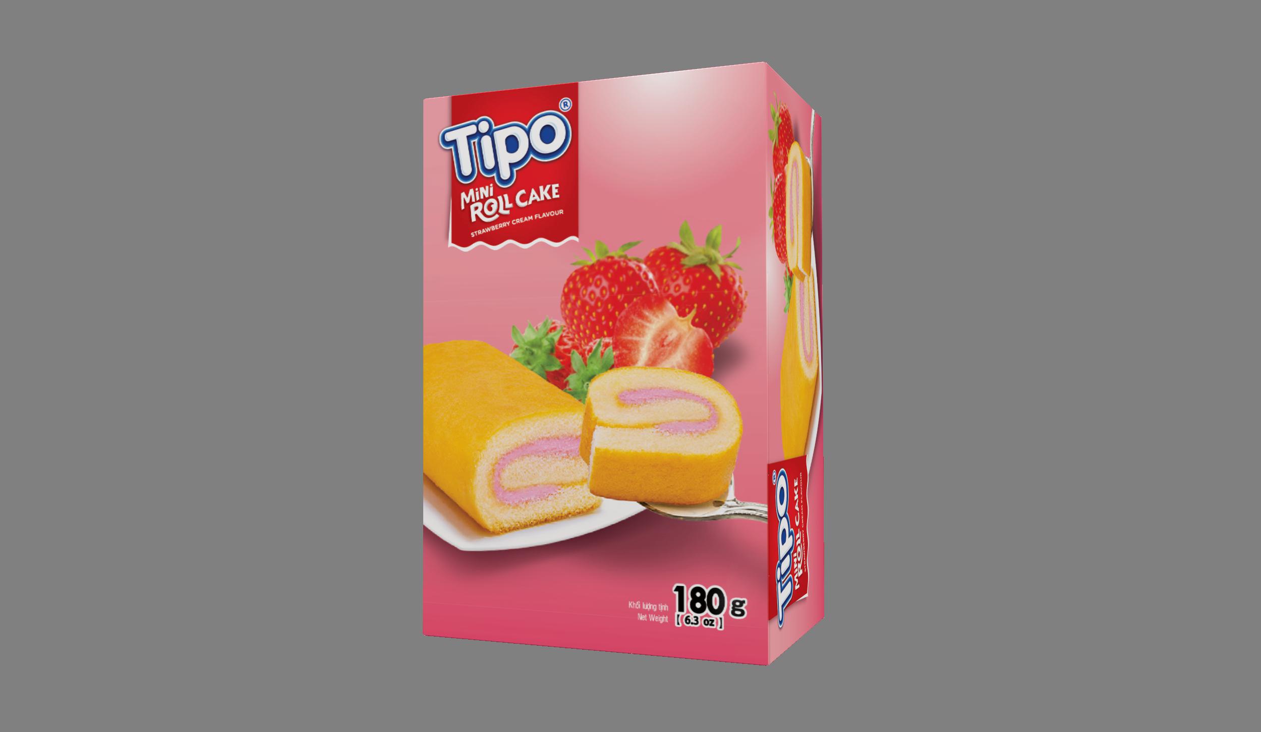 Tipo迷你蛋糕卷（草莓味）180g