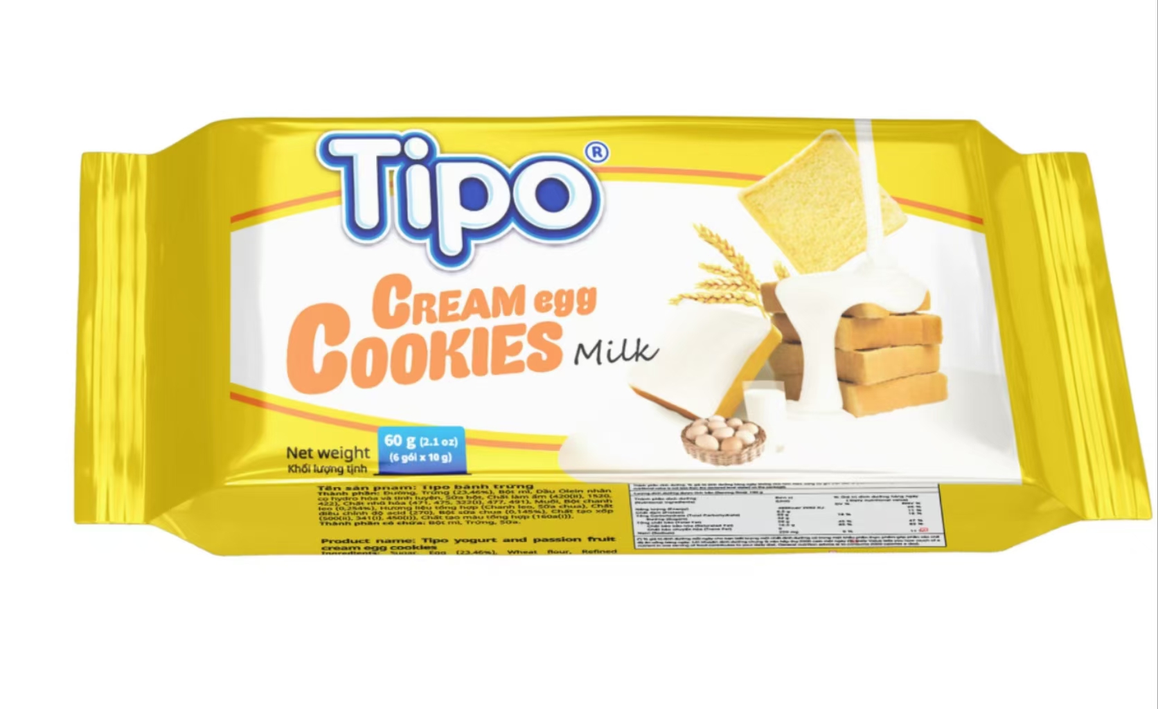 TIPO面包干原味60g