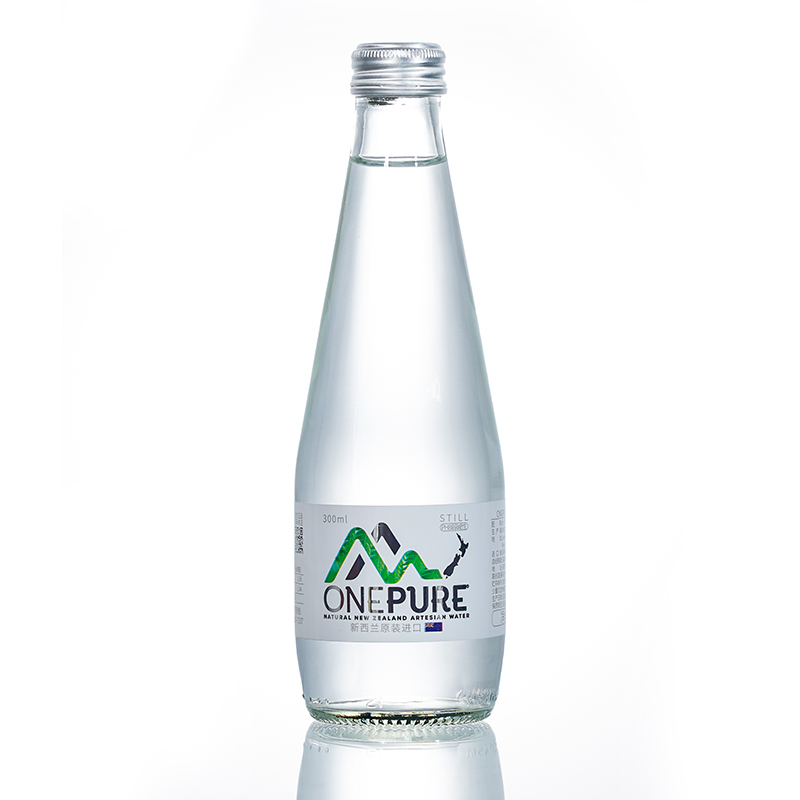 億純ONEPURE新西蘭進口高端玻璃瓶300ml*15瓶/箱