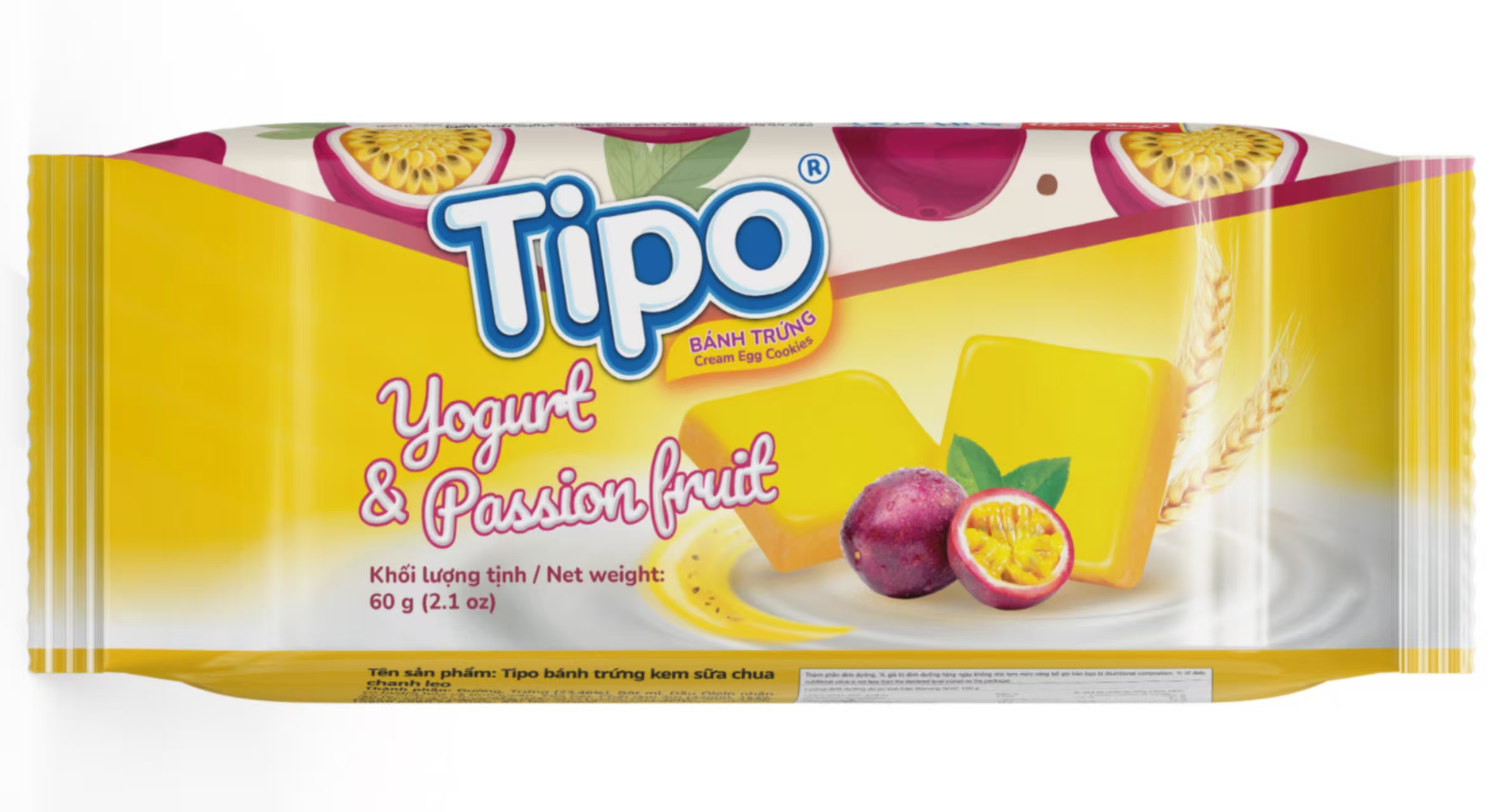 TIPO百香果酸乳味面包干60g