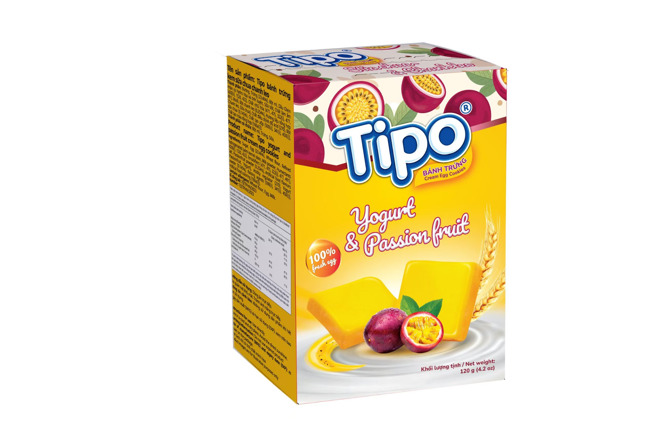 Tipo百香果酸乳味面包干120g