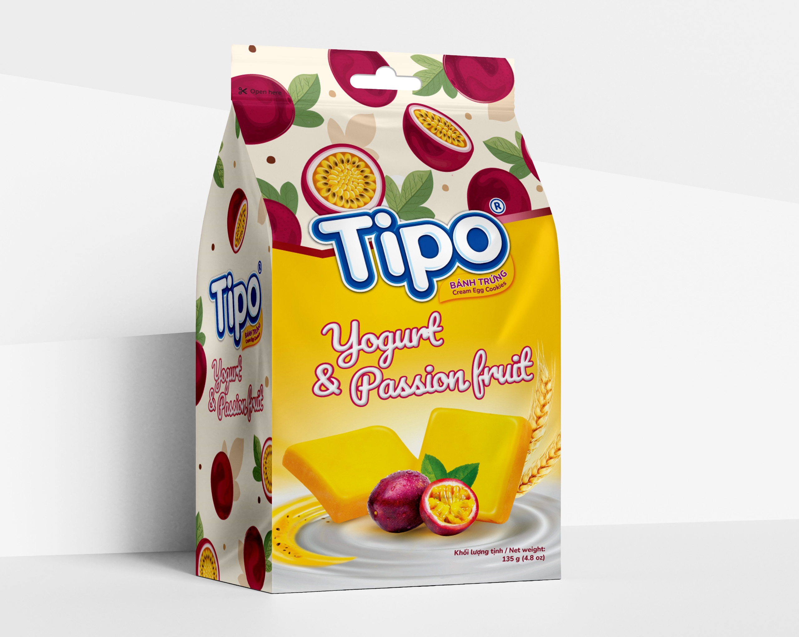 135g百香果酸乳味面包干