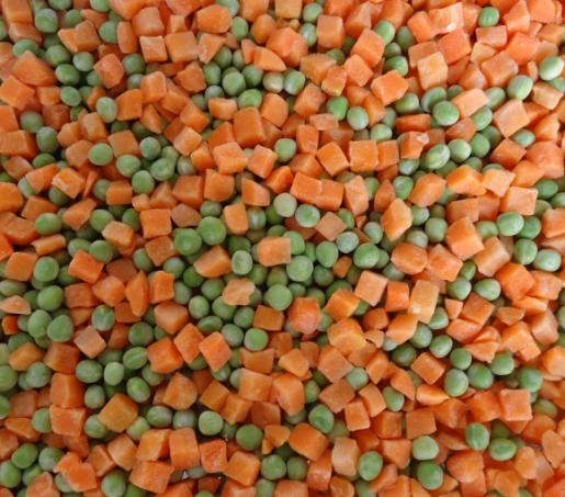 速冻青豆粒和胡萝卜丁混