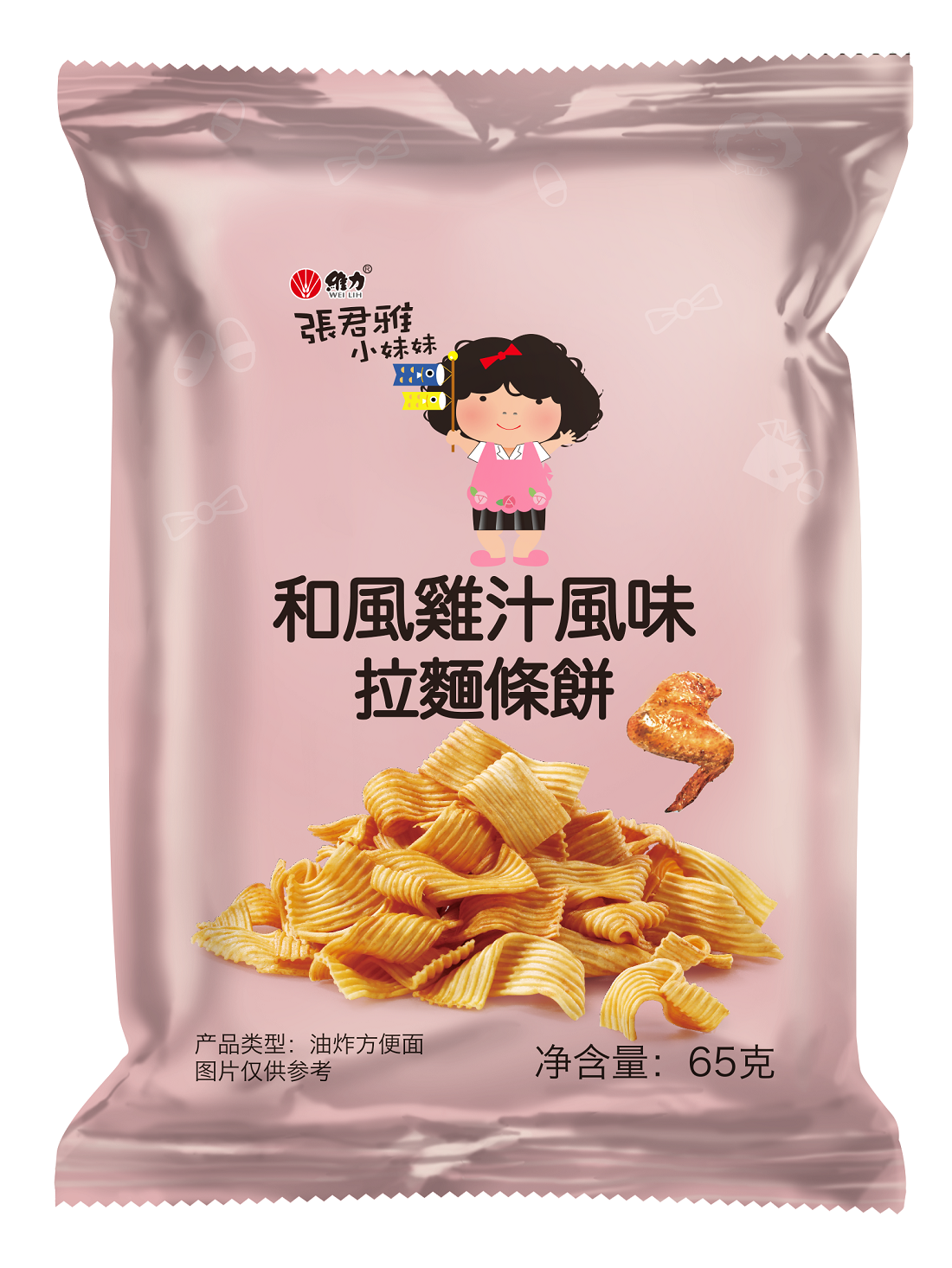 張君雅小妹妹和風(fēng)雞汁風(fēng)味拉面條餅