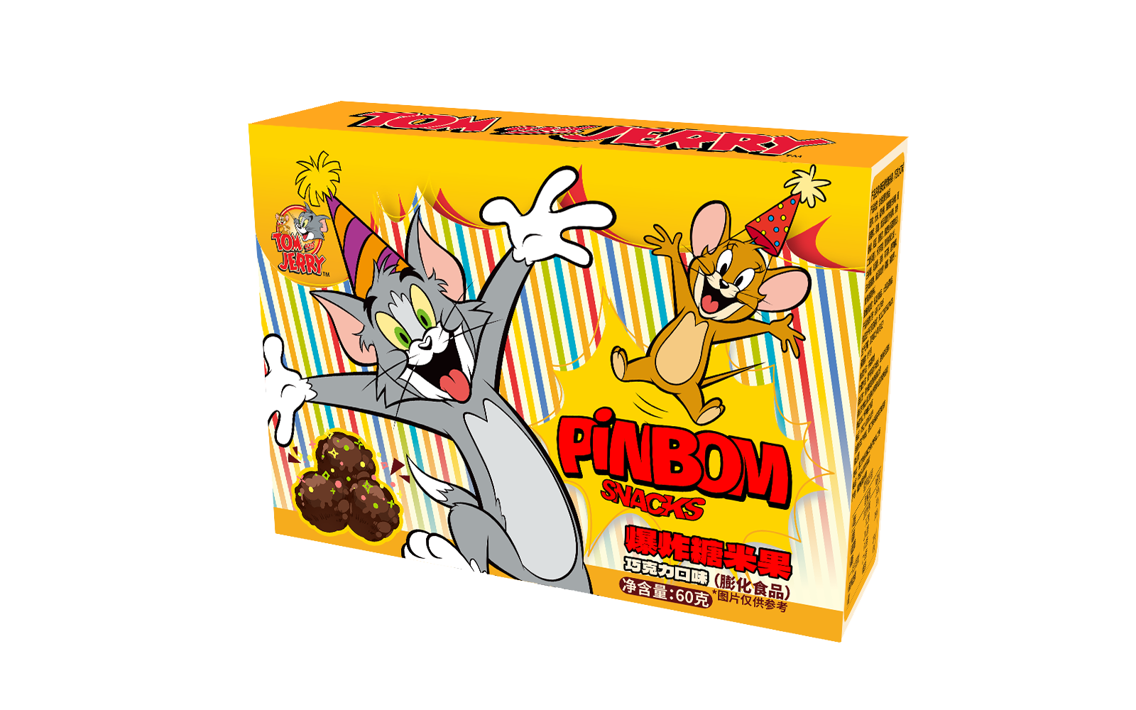 朗玩暴跳糖米果（巧克力口味）60g