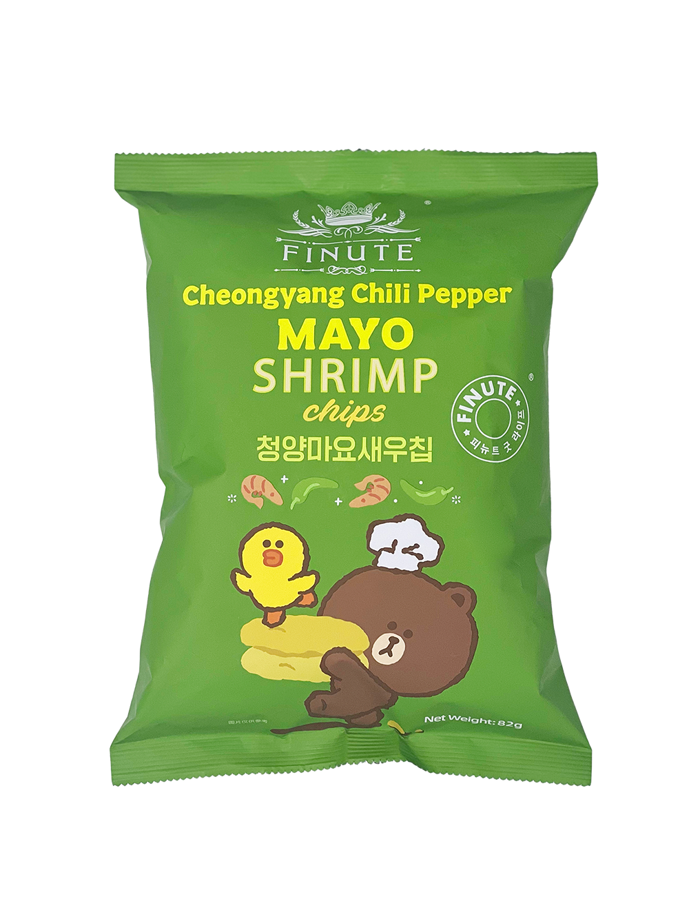 FINUTE青陽辣椒蛋黃醬味蝦片