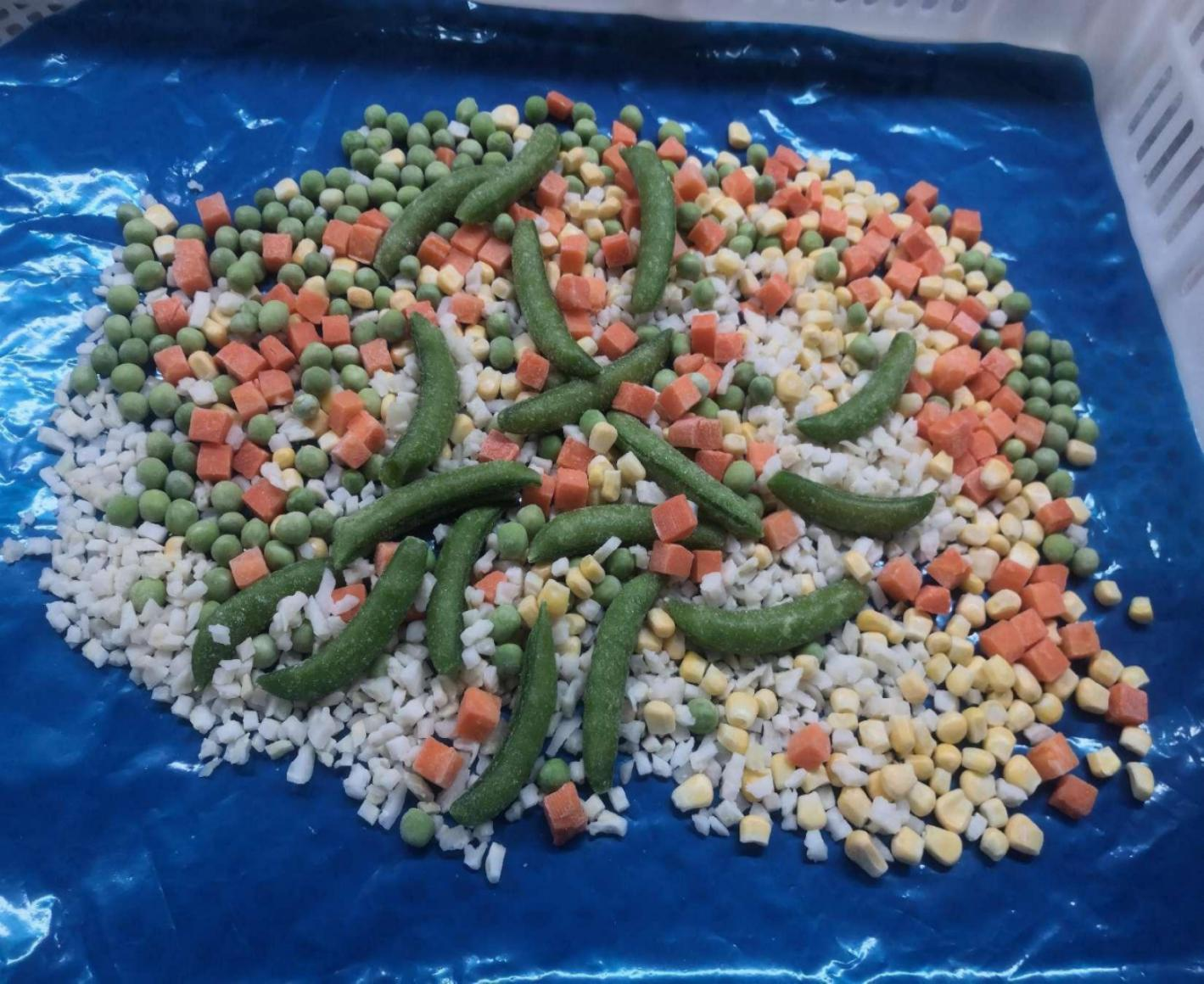 速冻白花菜米混合菜