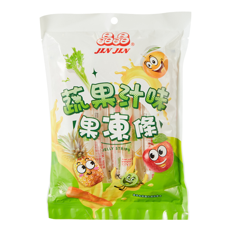 晶晶蔬果汁味果凍條390g