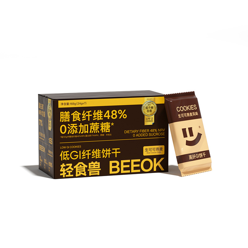 輕食獸高纖生可可燕麥風(fēng)味GI餅干168g