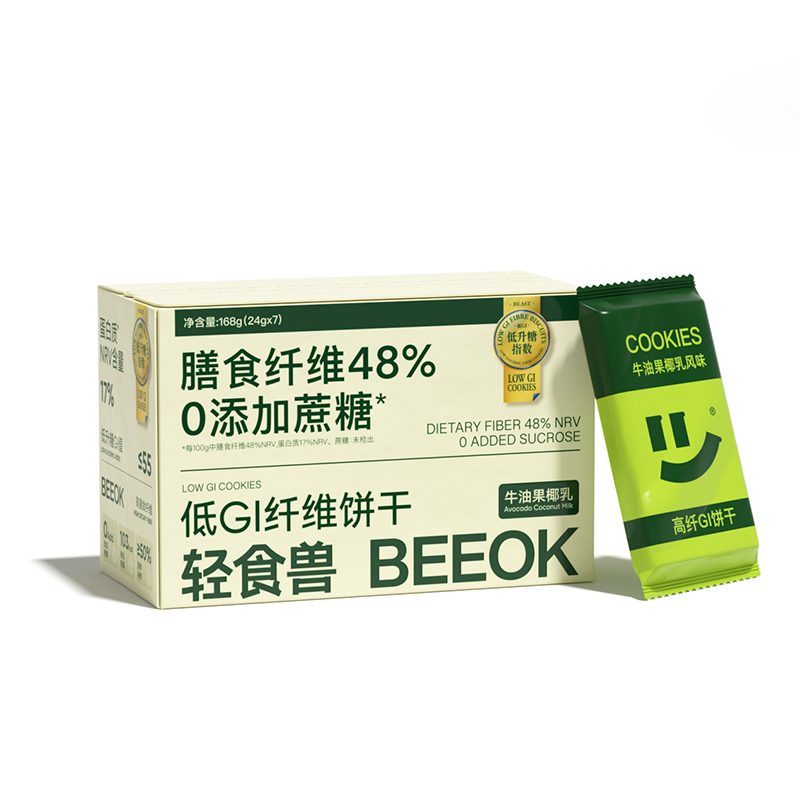 輕食獸 牛油果椰乳代餐餅干 168g