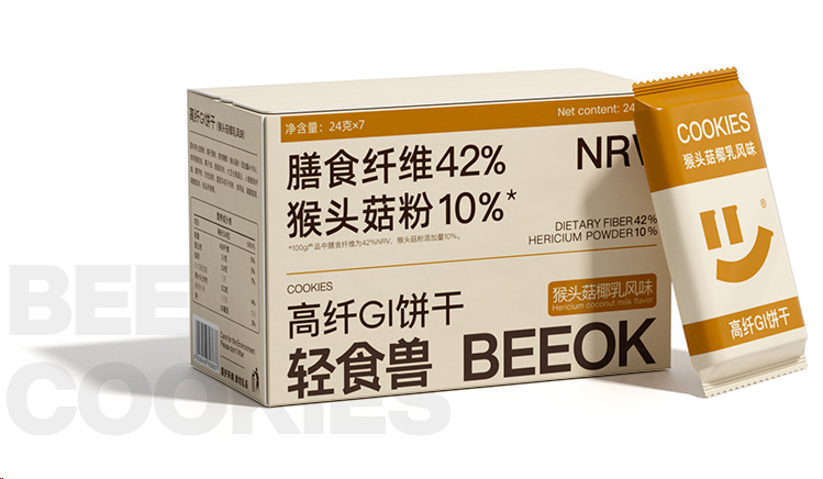 輕食獸 高纖GI餅干168g(猴頭菇椰乳風(fēng)味)