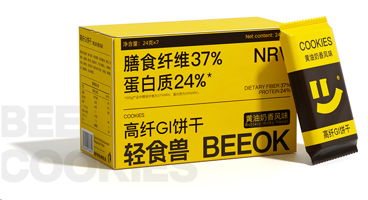 輕食獸 高纖GI餅干168g(黃油奶香風(fēng)味)